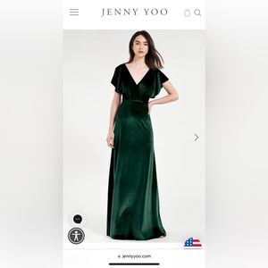 Jenny Yoo Ellis Emerald Dress Size 8